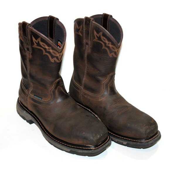 Ariat Other - Ariat WorkHog Waterproof Composite Square Toe Work Boot Western Brown 9D